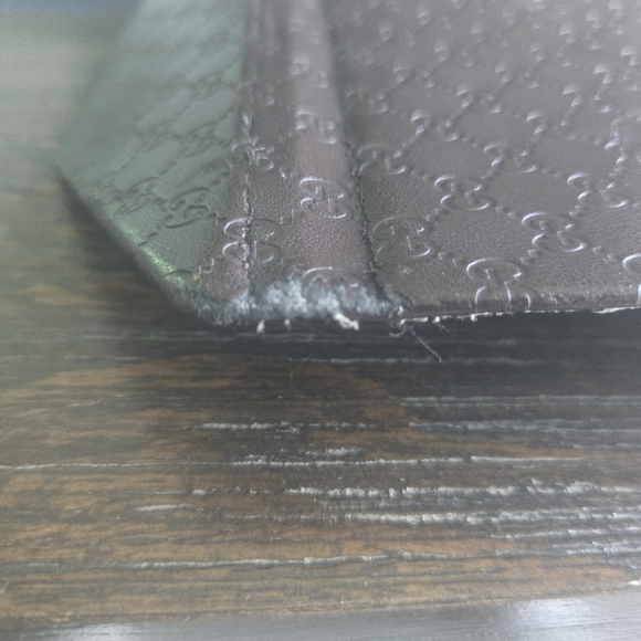 GUCCI Brown GG Logo Tri-Fold Sunglass Glasses Case Collapsible Protective Travel - Picture 6 of 10